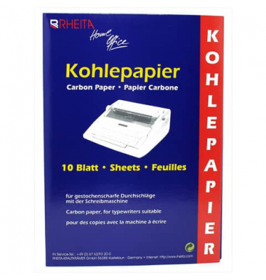 Kohlepapier A4 10BL schwarz Kohlepapier