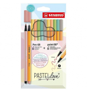 STABILO Schreibset Pen 68point 88 PASTELlove farbsortiert