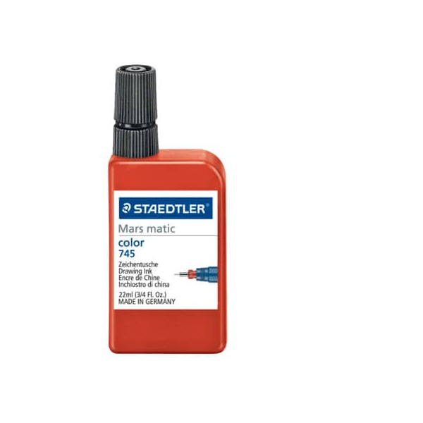 4007817700839 - Tusche Marsmatic 23ml rot 4007817700839 STAEDTLER 23 Milliliter