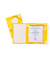 Gummizugmappe Postmappe 7196, A4 gelb Karton, mit 3 Einschlagklappen