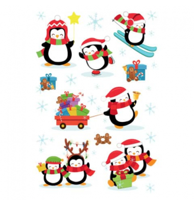 Weihn. Sticker Magic Pinguine