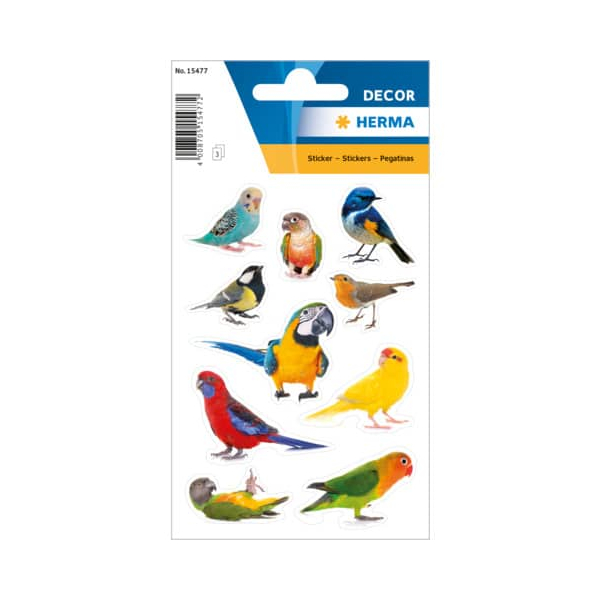 10 Stück Herma Schmucketikett Vögel 4008705154772 Herma 30 Stück