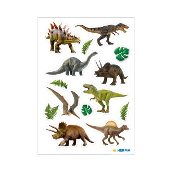 10 Stück Herma Schmucketikett Dinosaurier 4008705154802 Herma