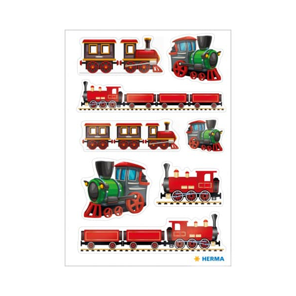 10 x HERMA Schmucketikett MAGIC Eisenbahn Folie 1 Bl 1 Pack