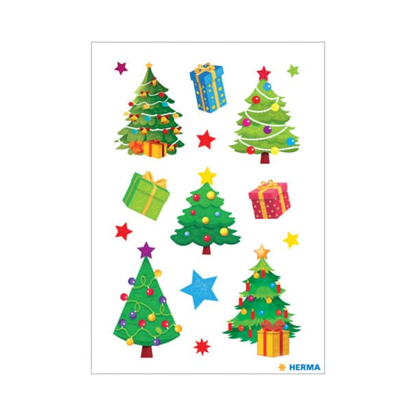 10 Stück Herma Sticker DECOR Christbaum 4008705156264 HERMA 32 Stück
