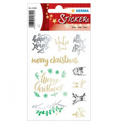 Weihnachtsetikett LOVELY XMAS