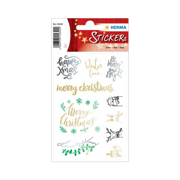 10 Stück Herma Weihnachtsetikett LOVELY XMAS 4008705156400 Herma 10 Stück