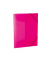 Gummizugmappe Neon  19657, A4 neonpink Polypropylen (PP), f&uuml;r ca. 50 Blatt  (80 g/m&sup2;), mit 3 Einschlagklappen