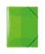 Gummizugmappe neon 19658, A4 neongr&uuml;n Polypropylen (PP), mit 3 Einschlagklappen