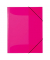 Gummizugmappe neon 19698, A3 neonpink Polypropylen, mit 3 Einschlagklappen
