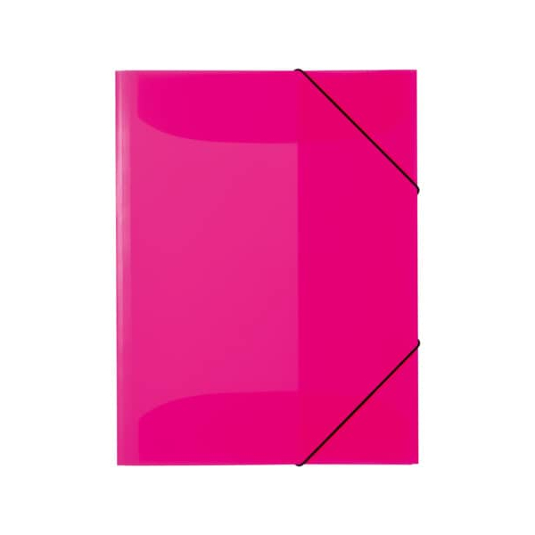 4008705196987 - Gummizugmappe neon 19698 A3 neonpink Polypropylen (PP) mit 3 Einschlagklappen 4008705196987 Herma