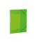Gummizugmappe neon 19699, A3 neongr&uuml;n Polypropylen (PP), mit 3 Einschlagklappen