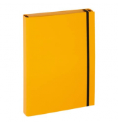 Heftbox Basic 21309-04, A4 gelb, 3,5cm F&uuml;llh&ouml;he, Karton laminiert