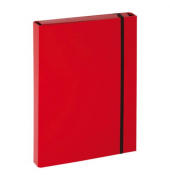 Heftbox Basic 21309-03, A4 rot, 3,5cm F&uuml;llh&ouml;he, Karton laminiert