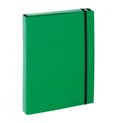 Heftbox Basic 21309-05, A4 gr&uuml;n, 3,5cm F&uuml;llh&ouml;he, Karton laminiert