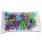 Rosette Metallic sort. Deko-Rosetten