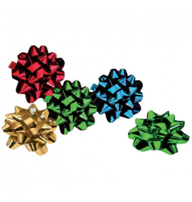 Mini-Rosette Metallic sort. Deko-Rosetten