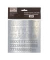 Buchstabenetiketten  silber Buchstabenetikett