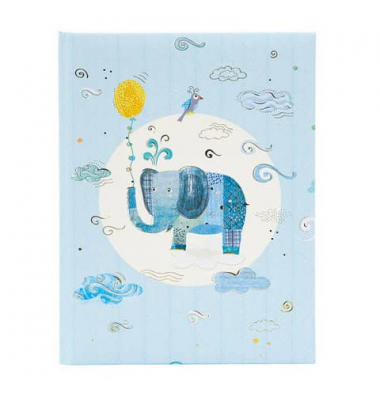 Babytagebuch 11 462, Blue Elephant, 21x28cm (BxH), 44 Seiten
