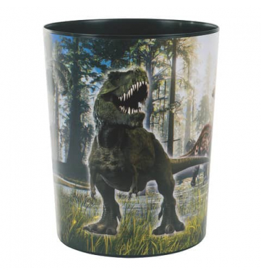 Papierkorb 82078, 10 Liter, rund, Motiv: T-Rex