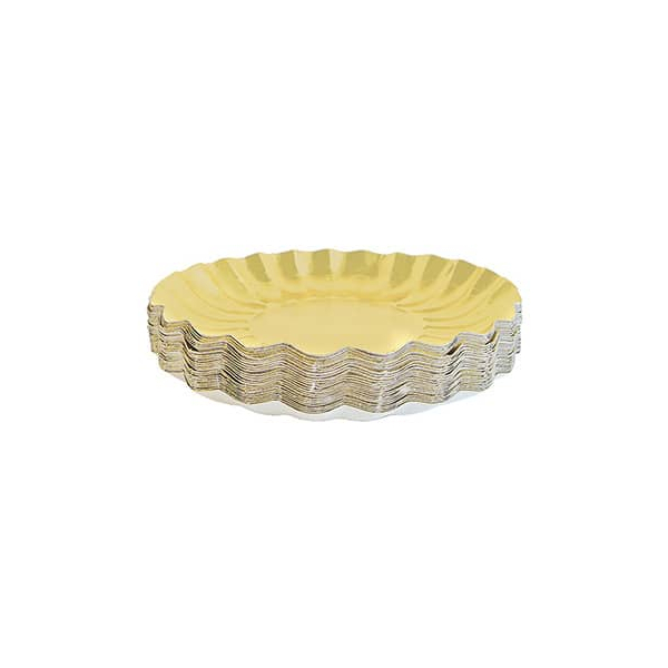 25 Stück Alpedia Weihnachtsteller rund gold Weihnachtsteller 4010992002803 HEAD
