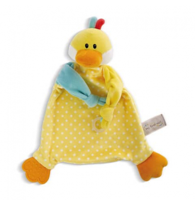 Schmusetuch 25x25cm Ente