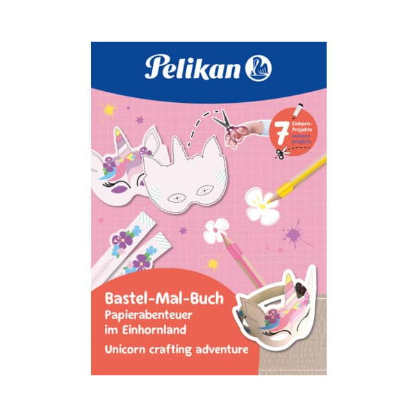 5 Stück Pelikan Malbuch Verbastelbuch Einhorn 4012700101556 Pelikan
