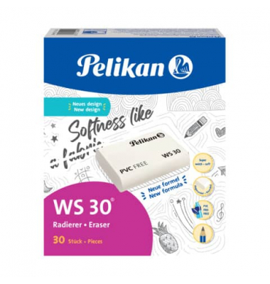 Pelikan Radiergummis WS30 weiß