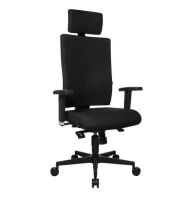 Bürodrehstuhl Lightstar 30, schwarz, mit Armlehnen, bis 110kg