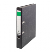 Ordner Ordner Pappe neutral 80021975F, A4 50mm schmal Karton Wolkenmarmor schwarz