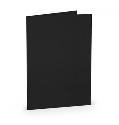 Blanko-Grußkarten 16401070 A5 148mm x 210mm (BxH) 220g schwarz