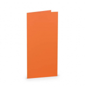 Blanko-Grußkarten 16400321 DIN lang hoch doppelt 100mm x 210mm (BxH) 220g orange