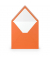 Designbriefumschlag 16404021, quadratisch, nassklebend, 100g, orange