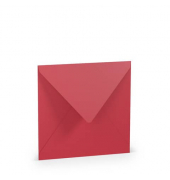 Designbriefumschlag 16404036, quadratisch, nassklebend, 100g, rot