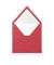 Designbriefumschlag 16404036, quadratisch, nassklebend, 100g, rot