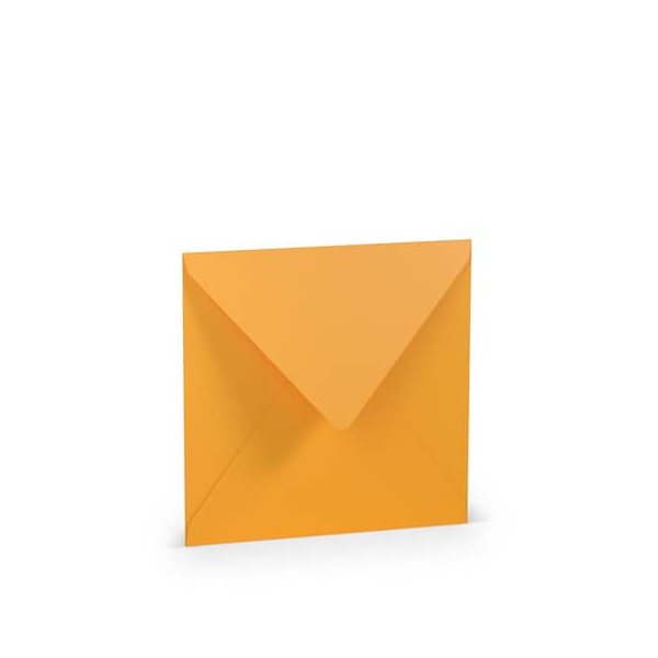 25 Stück Rössler Designbriefumschlag Paperado 16404043, quadratisch, nassklebend, 100g, ocker 4014969182178 Rössler