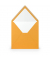 Designbriefumschlag Paperado 16404043, quadratisch, nassklebend, 100g, ocker