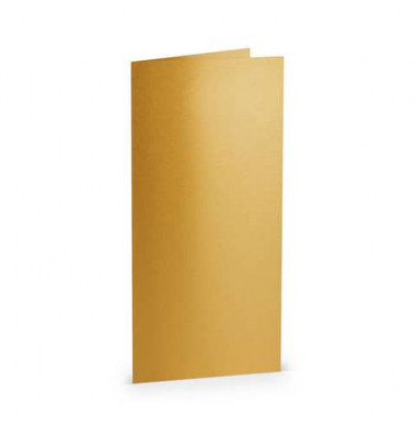 Blanko-Grußkarten 16400375 DIN lang hoch doppelt 100mm x 210mm (BxH) 220g gold