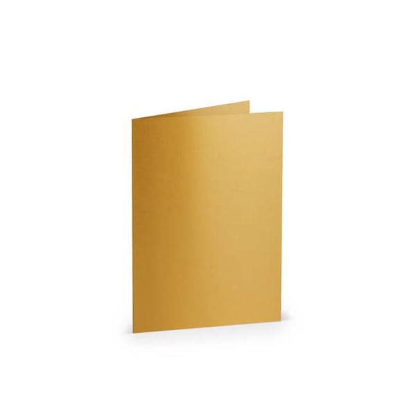 50 Stück Rössler Blanko-Grußkarten 16400675 105mm x 148mm (BxH) 220g gold 4014969220894 Rössler