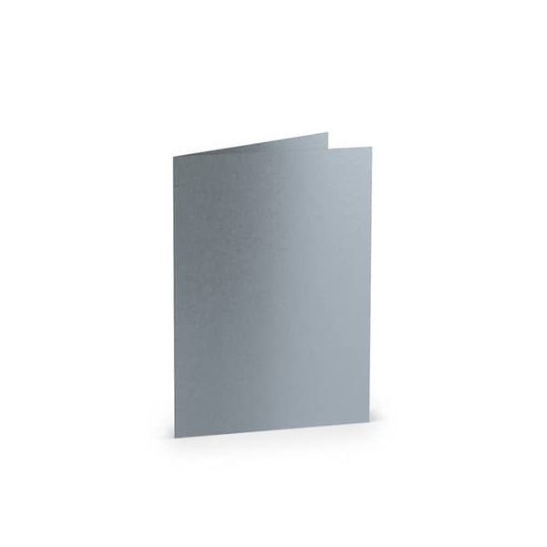 50 Stück Rössler Blanko-Grußkarten 16400680 105mm x 148mm (BxH) 220g silber 4014969220900 Rössler