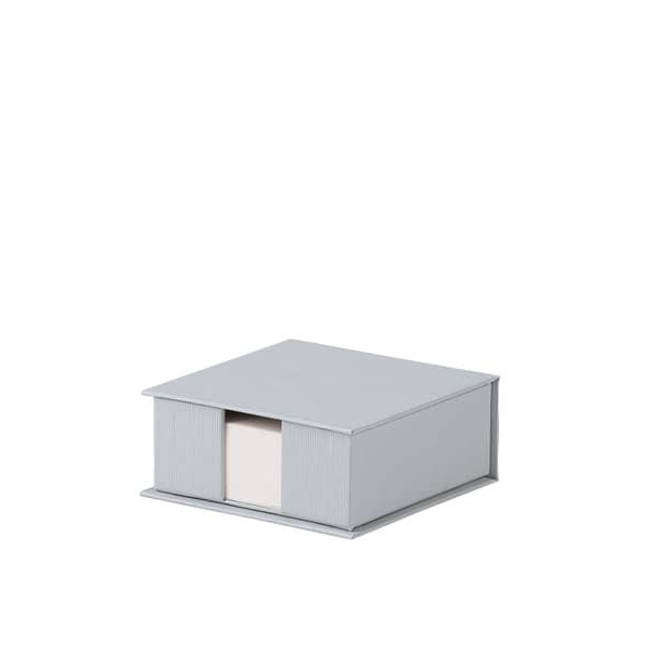 4 Stück Rössler Zettelbox 1312452170, 95x95mm, inkl. 270 Notizzettel, stone, Karton 4014969537589 Rössler