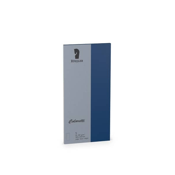 10 Stück Rössler Blanko-Grußkarten 220703590 DIN lang 20cm x 210mm (BxH) 225g jeans 4014969571521 Rössler 5 Stück