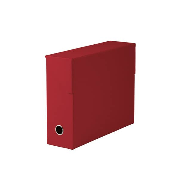 2 Stück Rössler Heftbox Soho 1319452363, A4 rot, 9,5cm Füllhöhe, Stabiler Karton 4014969600924 Rössler