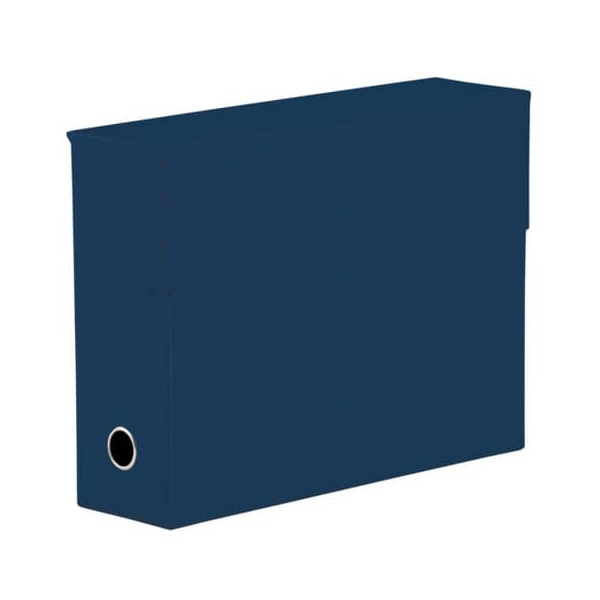 2 Stück Rössler Heftbox Soho 1319452903, A4 navy, 9,5cm Füllhöhe, Stabiler Karton 4014969640371 Rössler