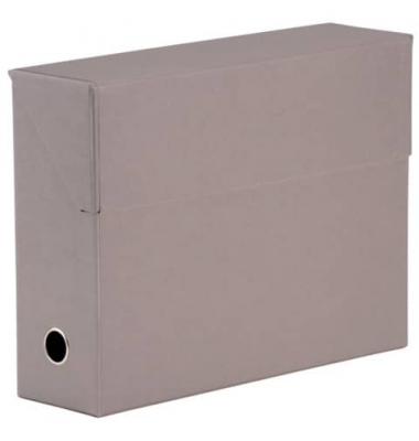 Heftbox Soho 1319452493, A4 taupe, 9,5cm F&uuml;llh&ouml;he, Stabiler Karton