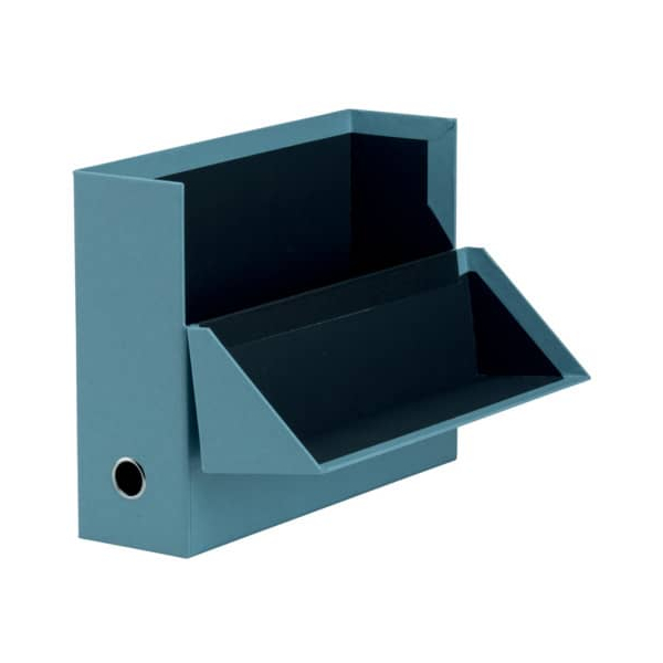 2 Stück Rössler Heftbox Soho 1319452153, A4 denim, 9,5cm Füllhöhe, Stabiler Karton 4014970137075 Rössler