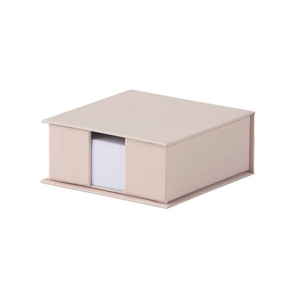 4 Stück Rössler Zettelbox 1312452580, 95x95mm, inkl. 270 Notizzettel, powder, Karton 4014970197307 Rössler
