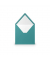Designbriefumschlag Paperado 16404091, quadratisch, nassklebend, 100g, ocean