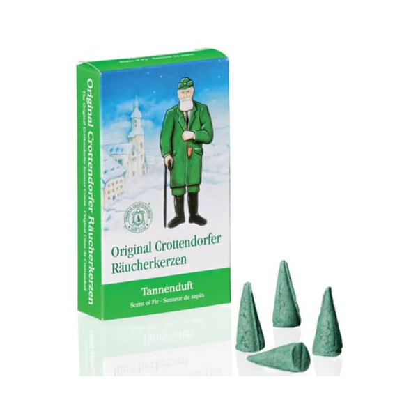 10 Stück Crottendorfer Räucherkerze 1002 grün 3cm ca. 25 bis 30 min Brenndauer 4015774010021 Crottendorfer 24 Stück