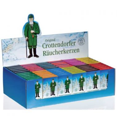 R&auml;ucherkerze 1041 farbig sortiert 3cm (H) ca. 25 bis 30 min Brenndauer